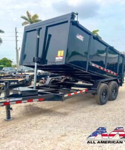 14DT-14-P4 AATC 14′ DUMP TRAILER 4′ SIDE 7 TON 14,000 GVWR 7X14 TELESCOPIC CYLINDER