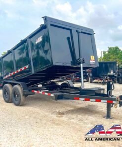 Alternative view of 14DT-14-P4 AATC 14′ DUMP TRAILER 4′ SIDE 7 TON 14,000 GVWR 7X14 TELESCOPIC CYLINDER