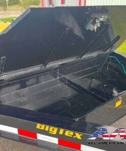 Alternative view of 14EH-17+3MR BIG TEX 20′ EQUIPMENT TRAILER 15,400 GVWR MEGA RAMPS – I-Beam Frame