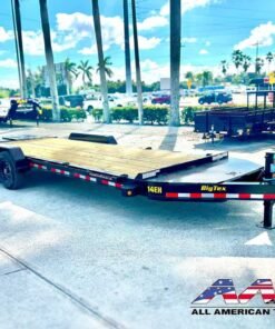 14EH-21+3MR BIG TEX 24′ EQUIPMENT TRAILER 15,400 GVWR MEGA RAMPS