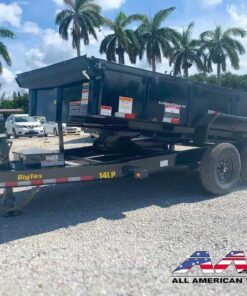 14LP-12 BIG TEX 12′ DUMP TRAILER 7 TON 14,000 GVWR 7X12