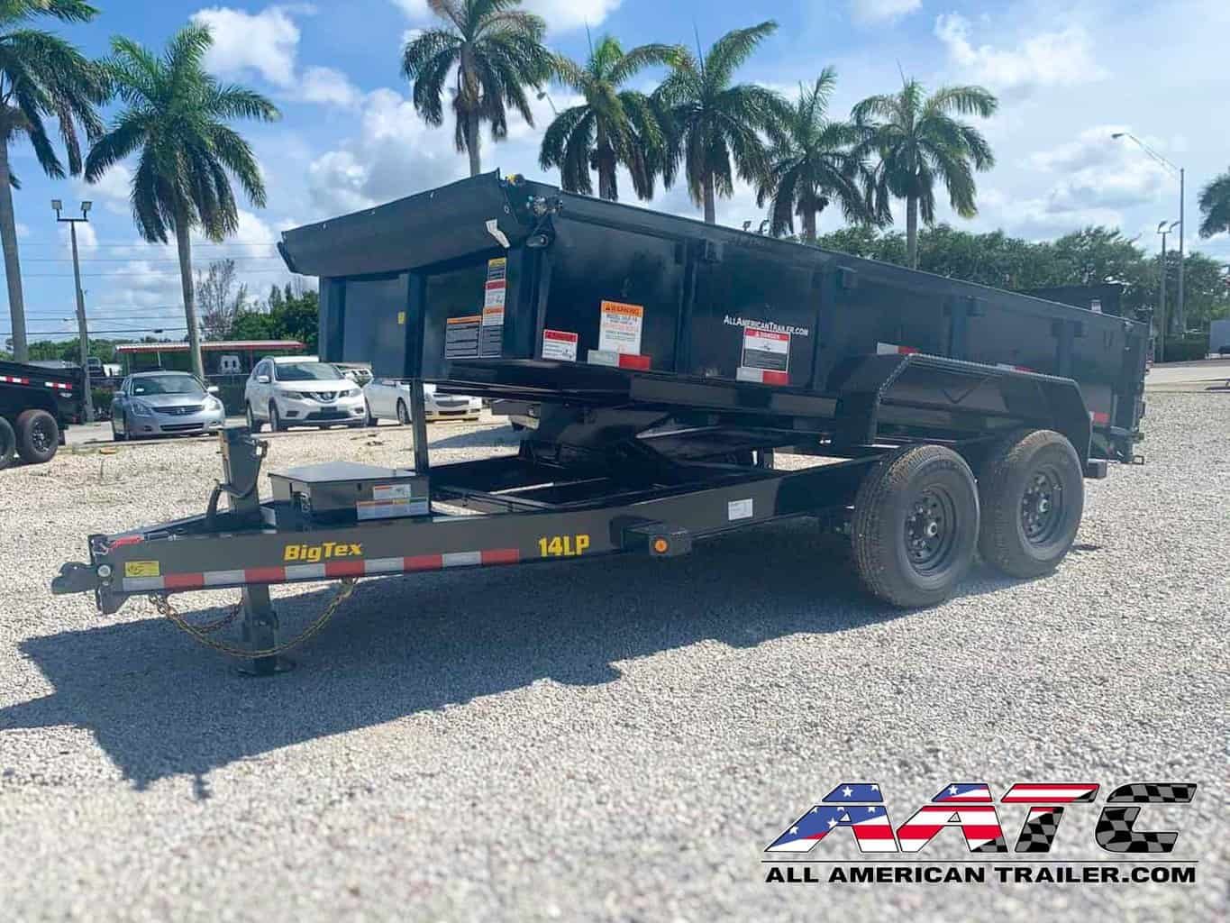 14LP-12 BIG TEX 12′ DUMP TRAILER 7 TON 14,000 GVWR 7X12