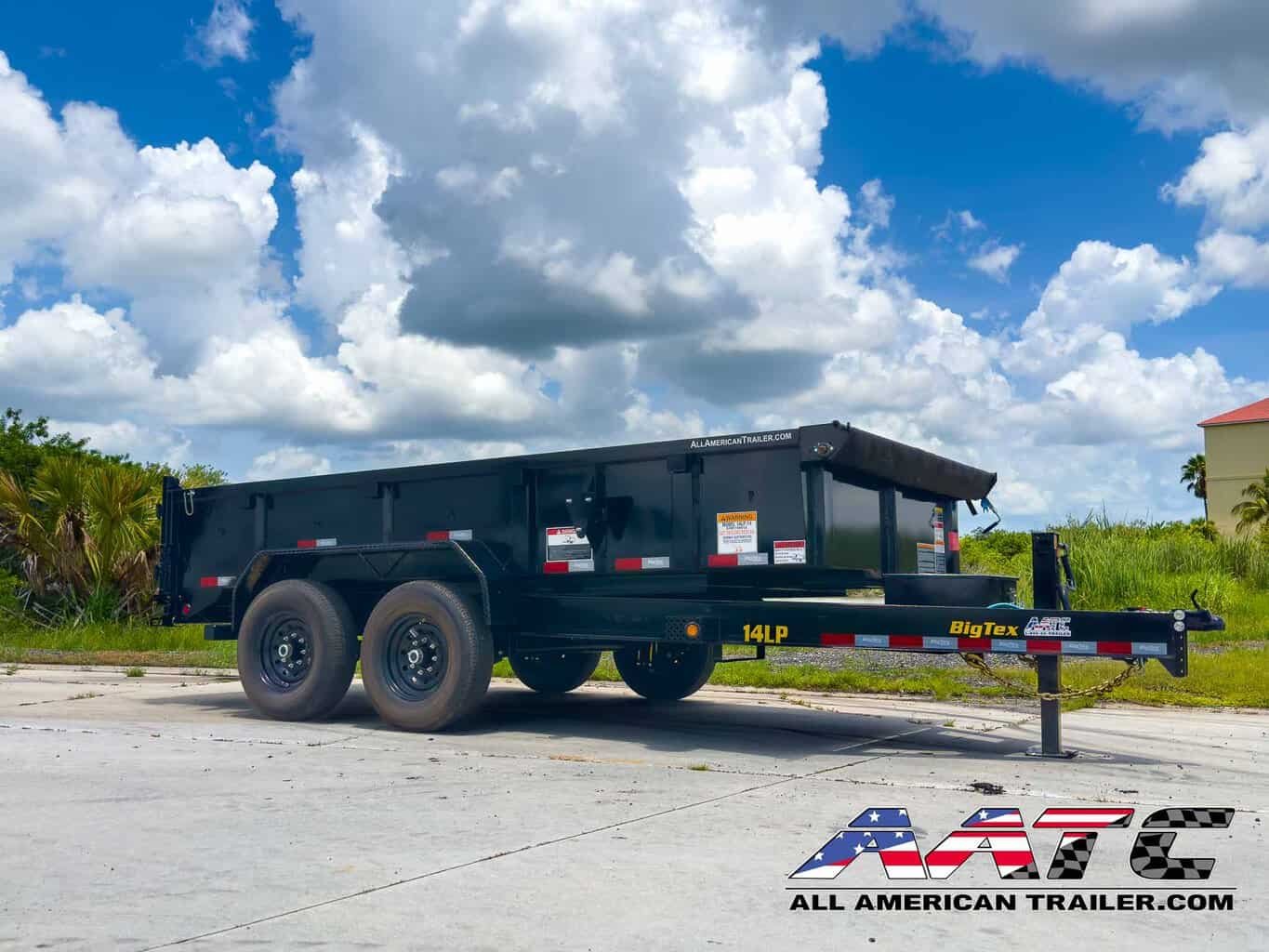 14LP-14 BIG TEX 14′ DUMP TRAILER 7 TON 14,000 GVWR 7X14