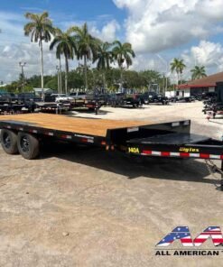 14OA-20 BIG TEX 20′ DECKOVER TRAILER 14,000 GVWR 8.5X20 SLIDE IN RAMPS