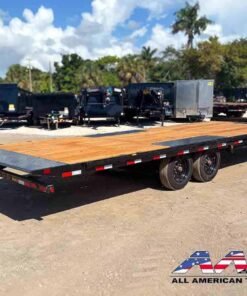 Alternative view of 16OT-24 BIG TEX FULL 24′ DECKOVER POWER TILT TRAILER 8 TON 17,600 GVWR