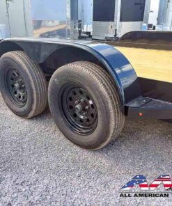Alternative view of 70CA-24 AATC 24′ CAR HAULER 7,000 GVWR 7X24 W/ DOVE & SLIDE IN RAMPS