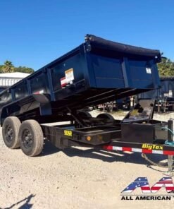 90SR-12-SIR BIG TEX 12′ TANDEM AXLE DUMP TRAILER 5 TON 9,990 GVWR 6X12 W/RAMPS