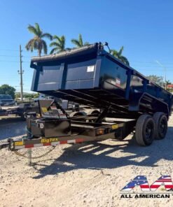 Alternative view of 90SR-12-SIR BIG TEX 12′ TANDEM AXLE DUMP TRAILER 5 TON 9,990 GVWR 6X12 W/RAMPS