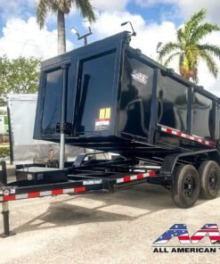 99DT-12-P4 AATC 12′ TELESCOPIC DUMP TRAILER GVWR 9,990 6X12 W/ RAMPS