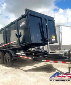 Alternative view of 99DT-12-P4 AATC 12′ TELESCOPIC DUMP TRAILER GVWR 9,990 6X12 W/ RAMPS