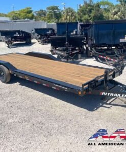 Alternative view of B6-242-SIR PJ 24′ EQUIPMENT TRAILER 7 TON 14,000 GVWR FULL WIDTH DECK 8.5X24 DRIVER OVER FENDERS