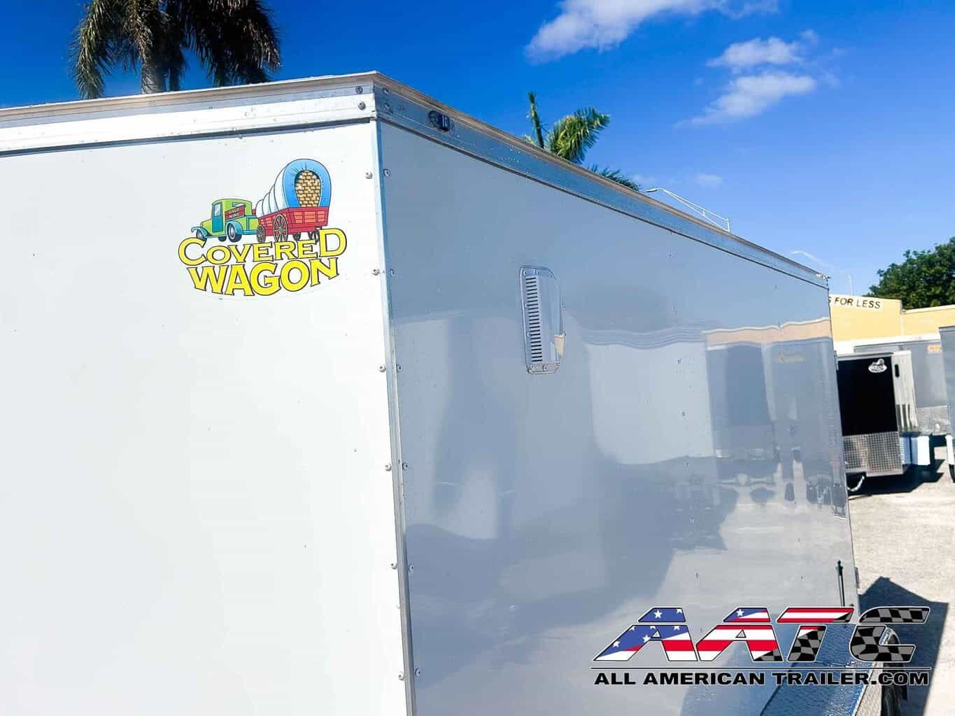 CW6X12TA2-WHT-DD COVERED WAGON WHITE 6X12 TANDEM AXLE DOUBLE DOOR CARGO TRAILER - Image 8