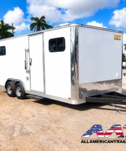 20′ JOBSITE OFFICE TRAILER – Air Conditioned Office Space and Storage – Mobile Office