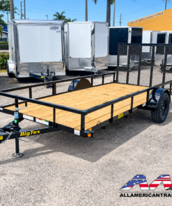 35SA-14 BIG TEX 6.5X14 SINGLE AXLE UTILITY TRAILER WITH RAMP GATE