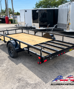 Alternative view of 35SA-14 BIG TEX 6.5X14 SINGLE AXLE UTILITY TRAILER WITH RAMP GATE