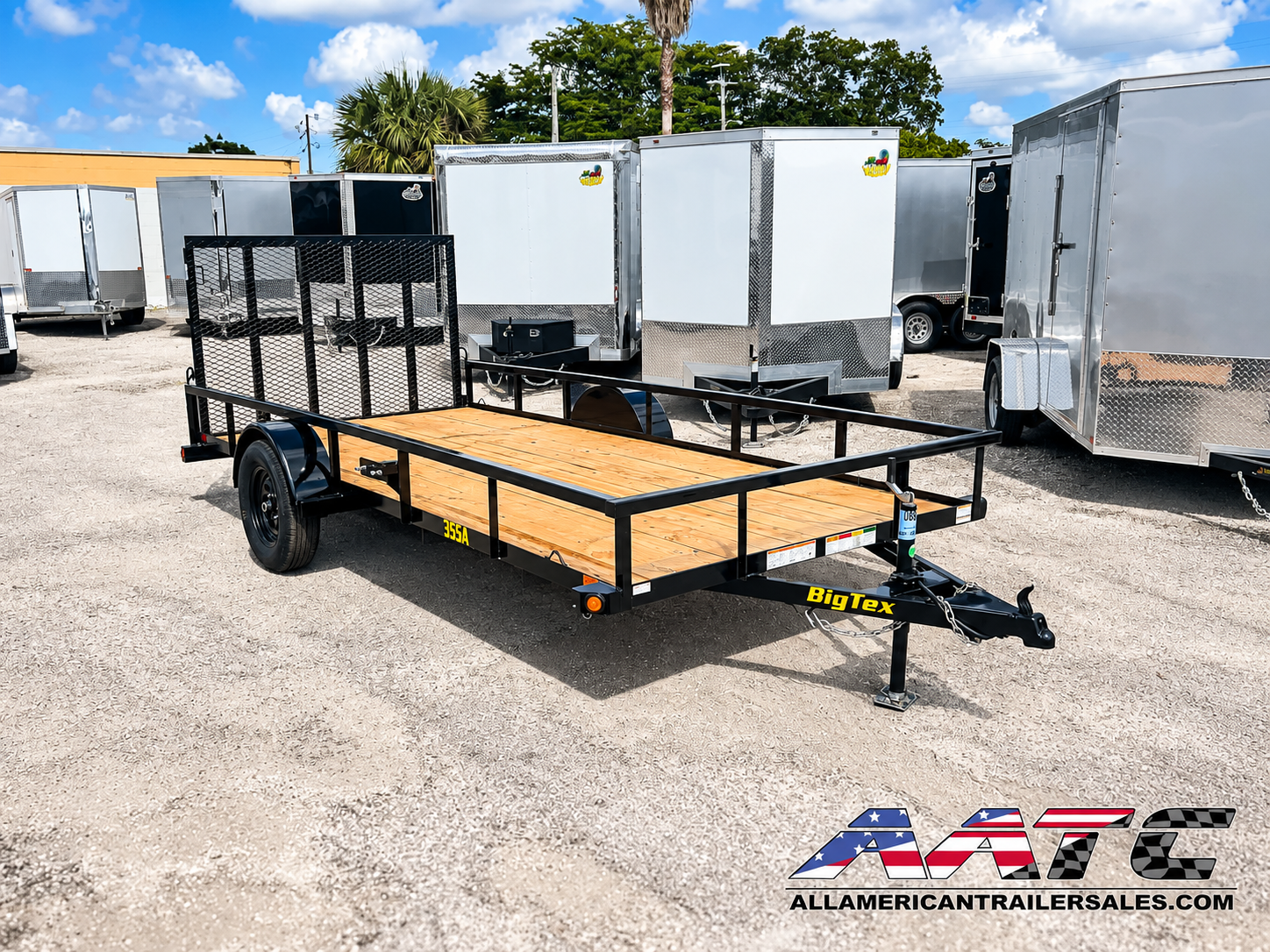 35SA-14 BIG TEX 6.5X14 SINGLE AXLE UTILITY TRAILER WITH RAMP GATE - Image 3