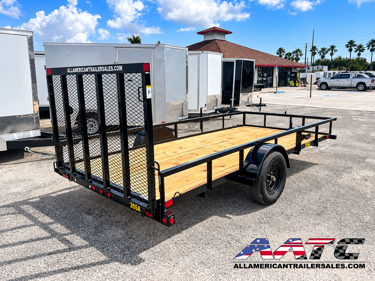 35SA-14 BIG TEX 6.5X14 SINGLE AXLE UTILITY TRAILER WITH RAMP GATE - Image 8