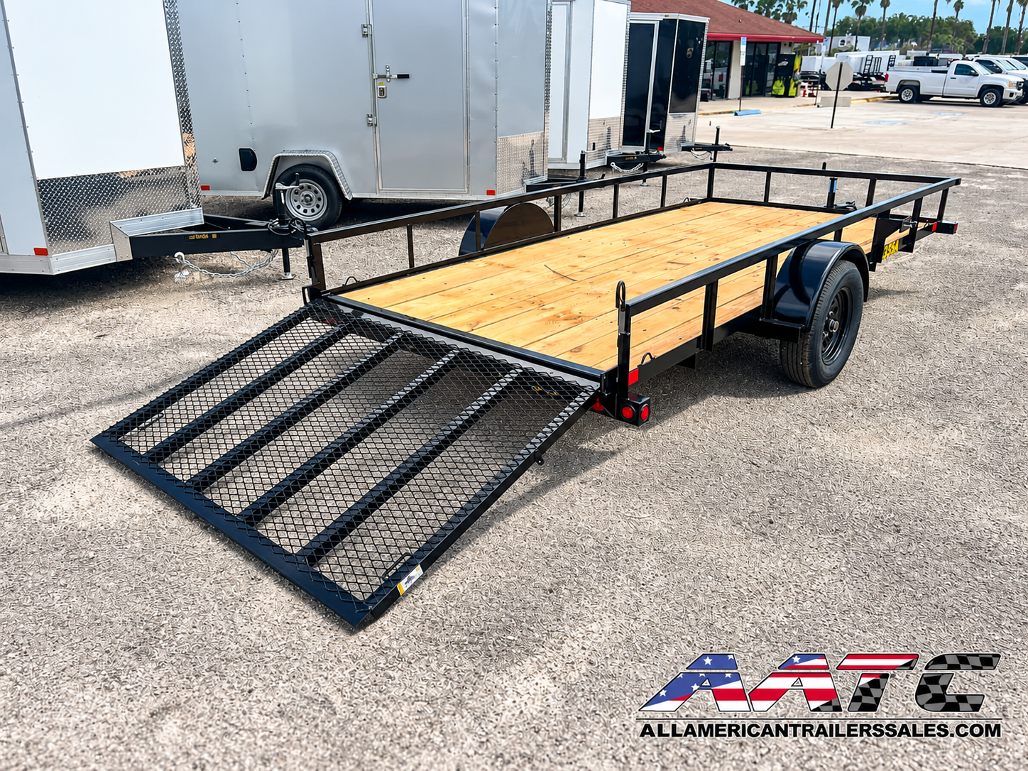 35SA-14 BIG TEX 6.5X14 SINGLE AXLE UTILITY TRAILER WITH RAMP GATE - Image 9