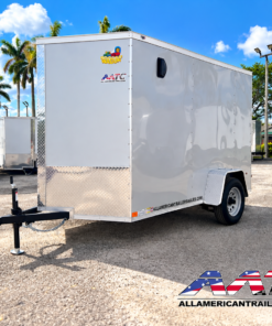 Alternative view of CW6X10SA-GS-SIL-R COVERED WAGON 6X10 SINGLE AXLE RAMP DOOR CARGO TRAILER