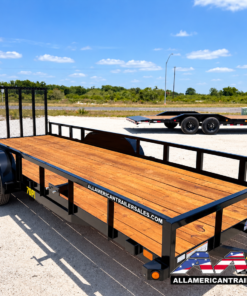 Alternative view of 70PI-20 BIG TEX 7X20 TANDEM AXLE UTILITY TRAILER WITH RAMP GATE 2 BRAKE AXLES