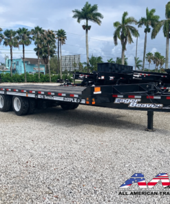 EAGER BEAVER 25 TON DECKOVER HEAVY EQUIPMENT TRAILER 22+6