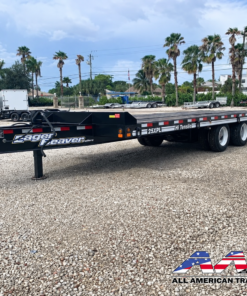 Alternative view of EAGER BEAVER 25 TON DECKOVER HEAVY EQUIPMENT TRAILER 22+6