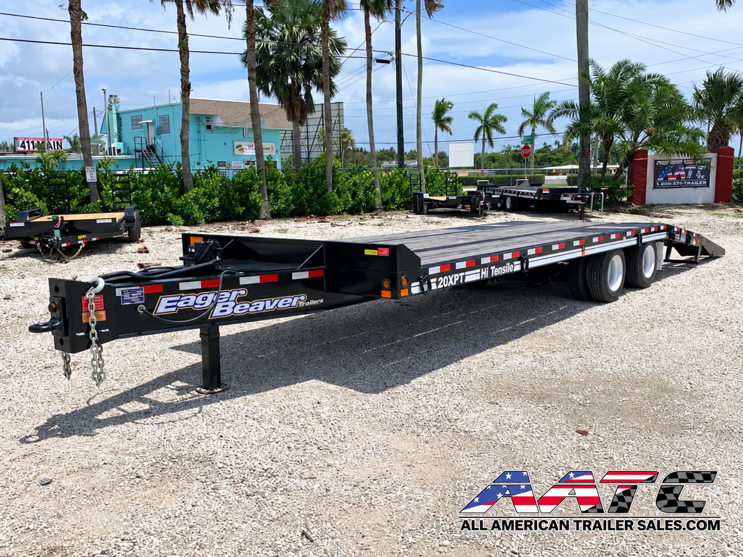 20XPT-21+6 EAGER BEAVER 20 TON DECKOVER HEAVY EQUIPMENT TRAILER 21+6
