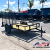 29UT-08 AATC 8′ SINGLE AXLE UTILITY TRAILER 2,990 GVWR 5X8 W/ GATE