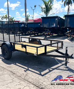 29UT-08 AATC 8′ SINGLE AXLE UTILITY TRAILER 2,990 GVWR 5X8 W/ GATE