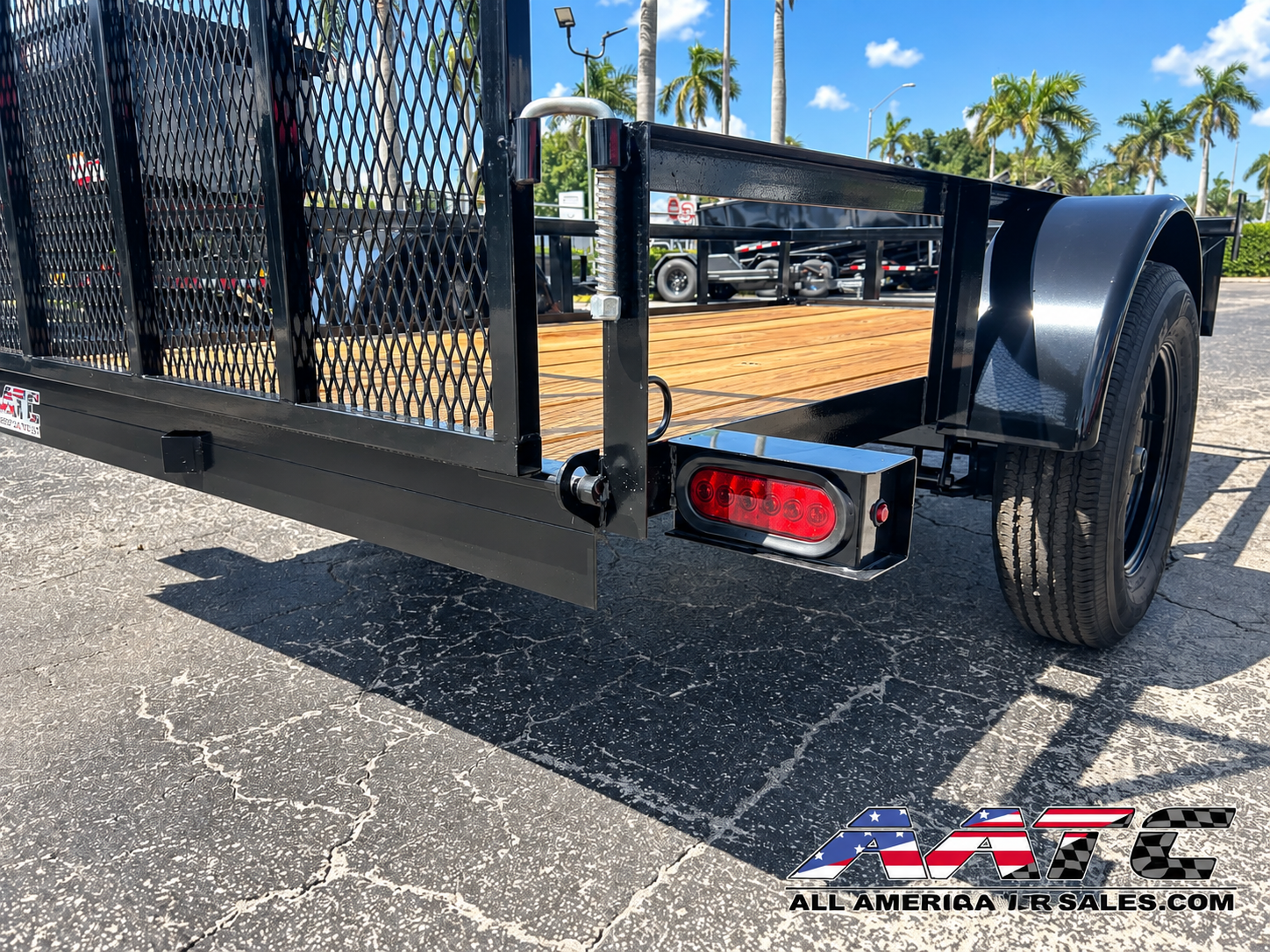 29UT-10 AATC 10′ SINGLE AXLE UTILITY TRAILER 2,990 GVWR 5X10 W/ GATE - Image 6