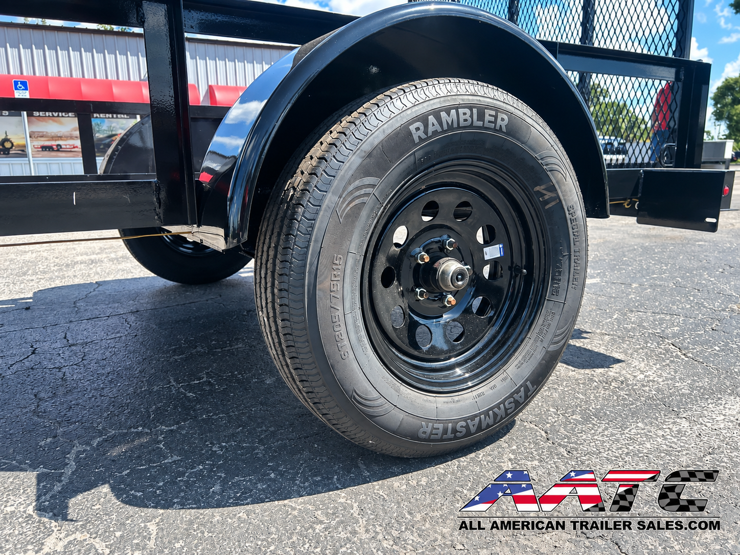 29UT-10 AATC 10′ SINGLE AXLE UTILITY TRAILER 2,990 GVWR 5X10 W/ GATE - Image 7