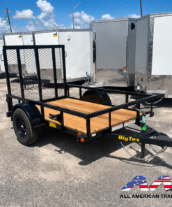 30SA-08 BIG TEX 5X8 SINGLE AXLE UTILITY TRAILER WITH RAMP GATE
