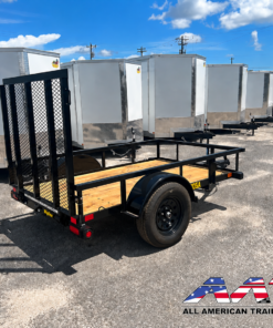 Alternative view of 30SA-08 BIG TEX 5X8 SINGLE AXLE UTILITY TRAILER WITH RAMP GATE