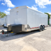 SCE8X20TA3-WHT-LS SUN COAST 8X20 TANDEM AXLE CARGO LANDSCAPE TRAILER