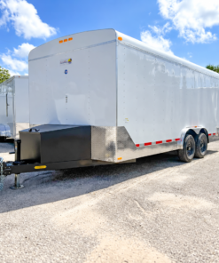 SCE8X20TA3-WHT-LS SUN COAST 8X20 TANDEM AXLE CARGO LANDSCAPE TRAILER