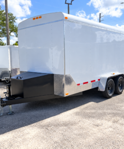 SCE7X16TA3-WHT-LS SUN COAST 7X16 TANDEM AXLE CARGO LANDSCAPE TRAILER