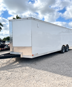 Alternative view of CW8.5X24TA3-GS-WHT COVERED WAGON 8.5X24 TANDEM 5200 LB AXLE CARGO TRAILER