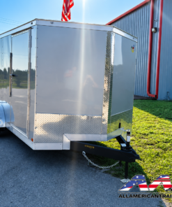 Alternative view of CW6X10SA-GS-WHT-R COVERED WAGON 6X10 SINGLE AXLE RAMP DOOR CARGO TRAILER