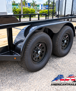Alternative view of 70UT-22 AATC 22′ TANDEM AXLE UTILITY TRAILER 7,000 GVWR 7X22 W/ GATE