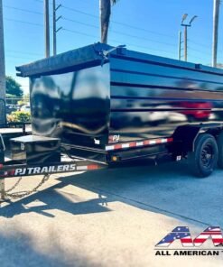 D7-142-P4 PJ 14′ DUMP TRAILER 4′ SIDE 7X14