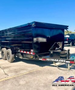 Alternative view of D7-142-P4 PJ 14′ DUMP TRAILER 4′ SIDE 7X14