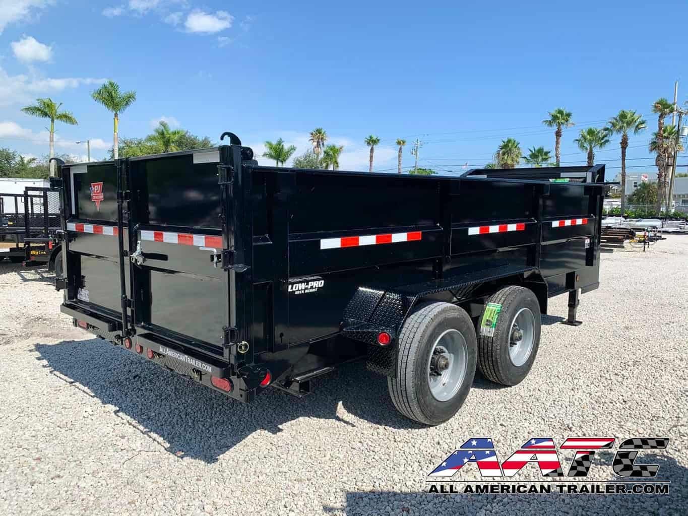 DE-162-P4-GN PJ 7X16 GOOSENECK DUMP TRAILER 10 TON 4′ HIGH SIDES - Image 3
