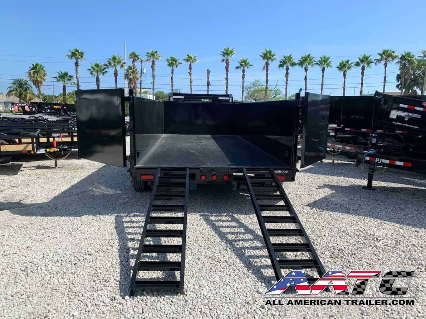 DE-162-P4-GN PJ 7X16 GOOSENECK DUMP TRAILER 10 TON 4′ HIGH SIDES - Image 5