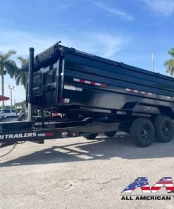 DT-162-P4 PJ 16′ DUMP TRAILER 4′ SIDE 8 TON 16,000 GVWR 7X16 TELESCOPIC CYLINDER