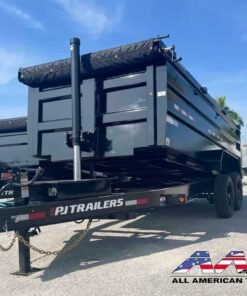 Alternative view of DT-162-P4 PJ 16′ DUMP TRAILER 4′ SIDE 8 TON 16,000 GVWR 7X16 TELESCOPIC CYLINDER