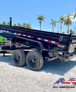Alternative view of DT-162 PJ 16′ DUMP TRAILER 2′ SIDE 8 TON 16,000 GVWR 7X16 TELESCOPIC CYLINDER