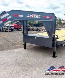 Alternative view of GN16-40-SIR AATC 40′ GOOSENECK 17,500 GVWR 9 TON STRAIGHT DECK
