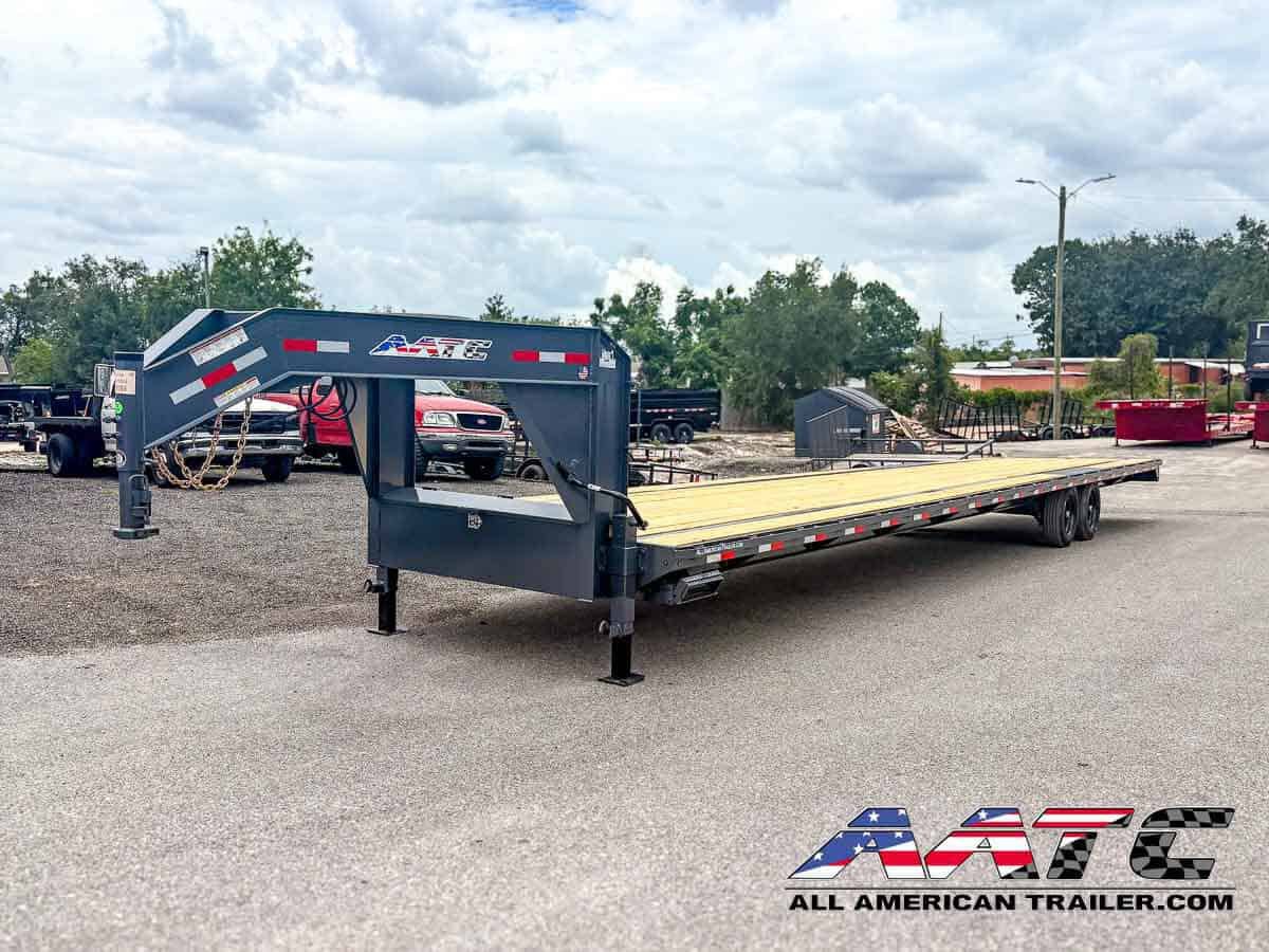 GN16-40-SIR AATC 40′ GOOSENECK 17,500 GVWR 9 TON STRAIGHT DECK