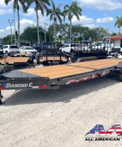 Alternative view of HDT-24 DIAMOND C 24′ HYDRAULICALLY DAMPENED TILT TRAILER 23,000 GVWR 16+8