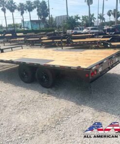 Alternative view of L6-162-SIR PJ 16′ DECKOVER EQUIPMENT TRAILER 9,899 GVWR 8.5X16 SLIDE IN RAMPS